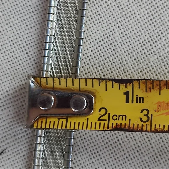 Vintage Thick Sterling Italy Bracelet - Picture 9 of 10